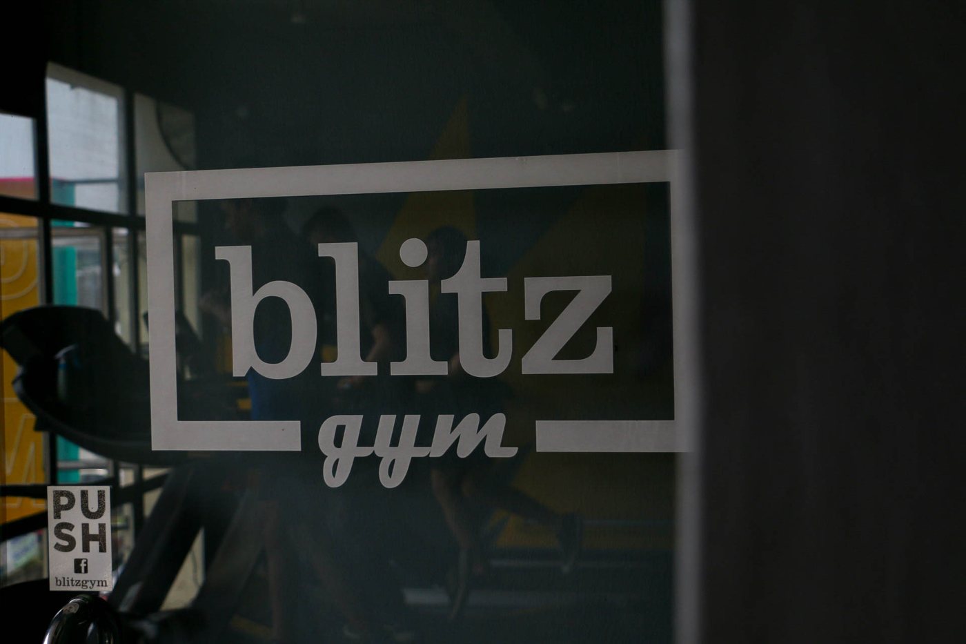 Blitz Gym SS15 logo signage